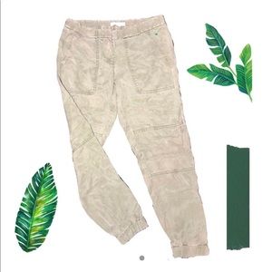 Ann Taylor Loft green mock cargo pants